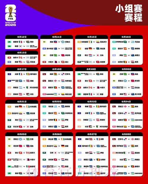 2026世界杯比赛时间详细 2026世界杯比赛时间详细